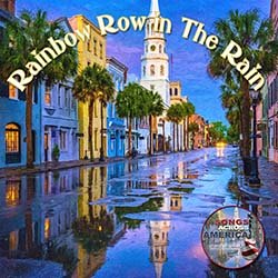 Rainbow Row in The Rain